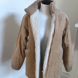 Corduroy and Sherpa winter coat